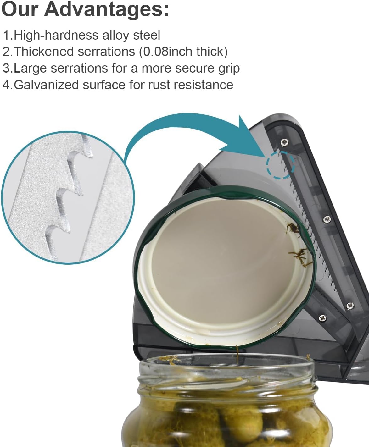 Jar Opener for Weak Hands, Dual-Layer Multifunctional Jar Opener Gripper, Bottle Openers for Seniors, Kitchen Gadgets, Non-Slip Jar Openers for Seniors, Arthritis, Lid Opener,