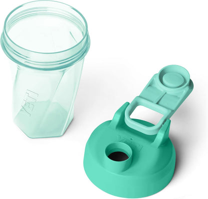 YETI Yonder Helimix Vortex Blender Shaker Bottle Holds up to 20oz | No Blending Ball or Whisk | USA Made | Portable Pre Workout Whey Protein Drink Shaker Cup | Dishwasher Safe, Clear