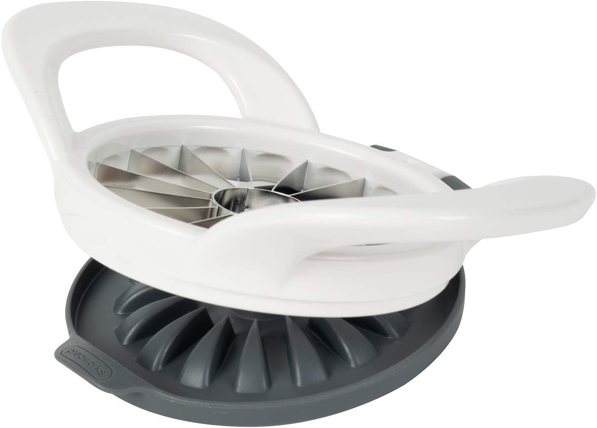 PrepWorks Dishwasher Safe Apple Slicer and Corer – 16-Slice Thin Apple Cutter with Safety Cover