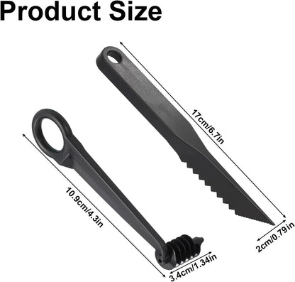 Kitchen Spiral and V-Shaped Cutter Set, Manual Spiral Vegetable Slicer V-Shaped Knife for Potato Cucumber Veggies Carrot Veg Spiralizer Kitchen Tool for Food Decoration & Fruit Garnishing