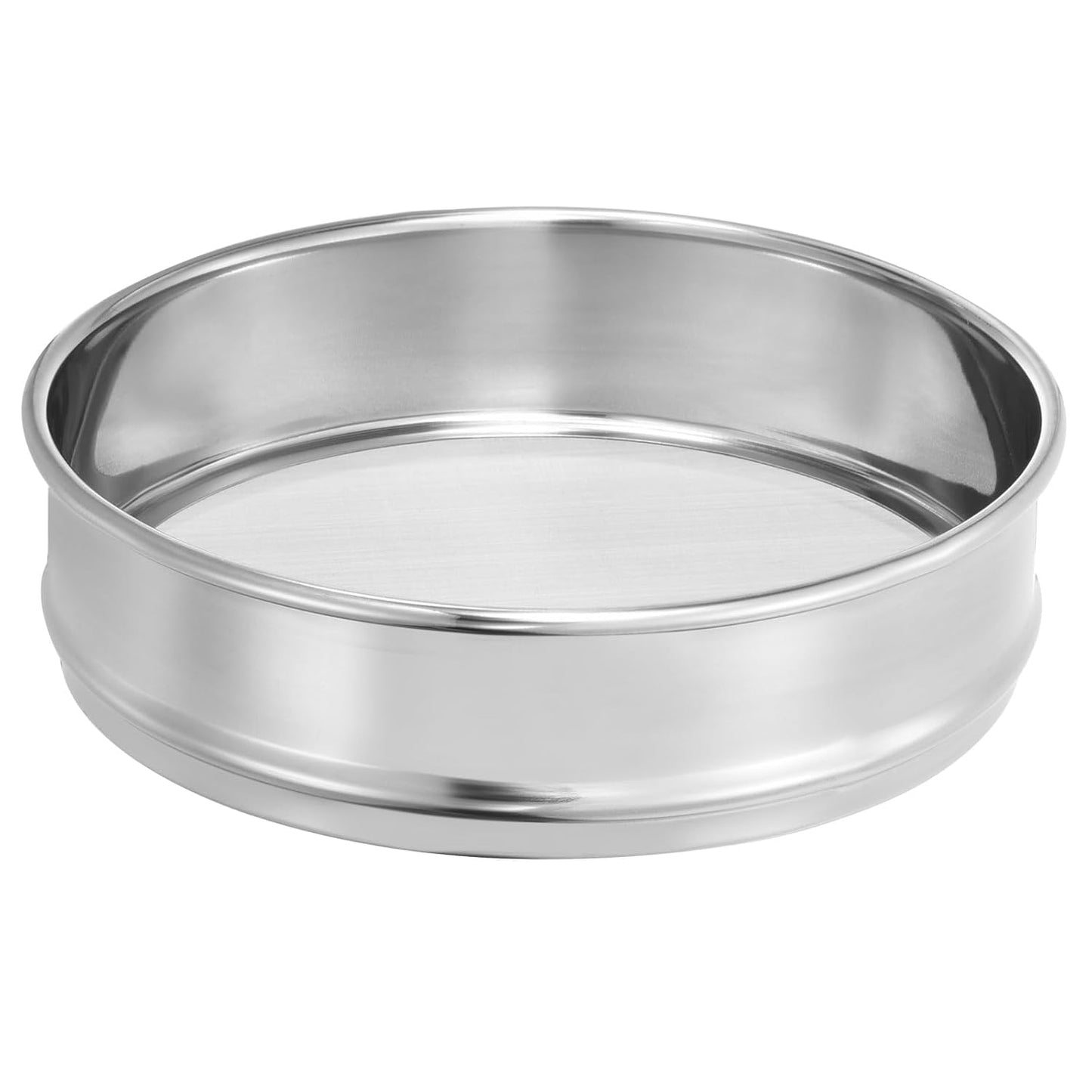 PATIKIL 10 Mesh Lab Sieve, 8" Diameter Test Sieve 304 Stainless Steel Wire Cloth (2mm) for Industrial Laboratory