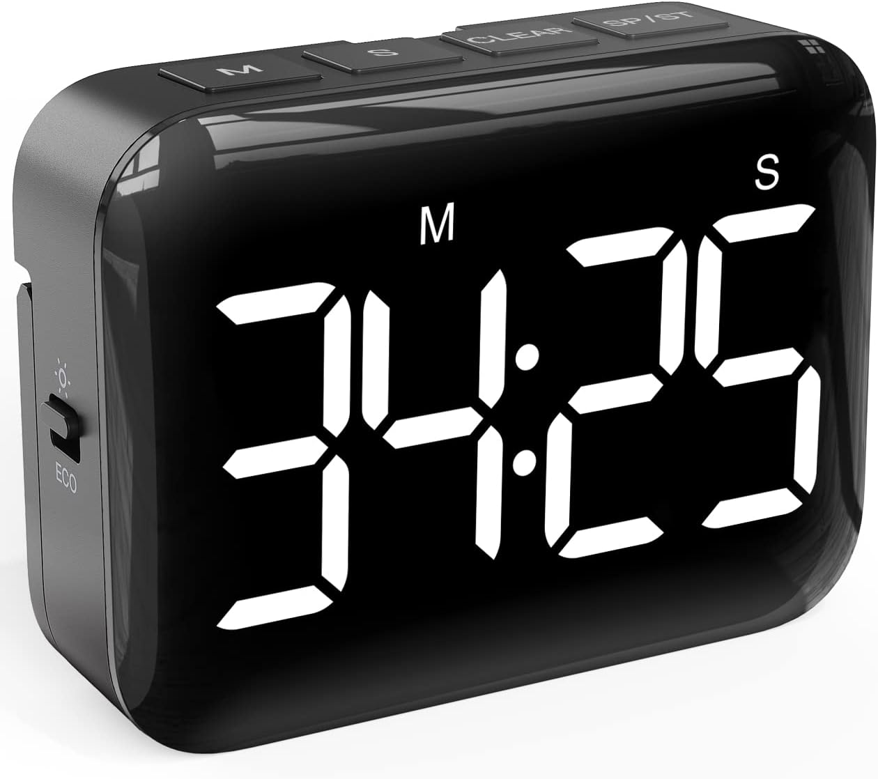 VOCOO Magnetic Kitchen Timer for Cooking with Count Up Countdown, Digital Timer Battery Powered with Large Display, 2 Brightness and Volume Levels for Classroom, Teacher, Kids (Red)
