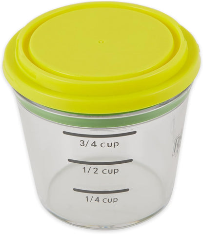 RSVP International Kitchen Collection Multi-Function Zester/Grater, Airtight and Leak Proof Container, Dishwasher Safe, 6 oz Capacity, Yellow