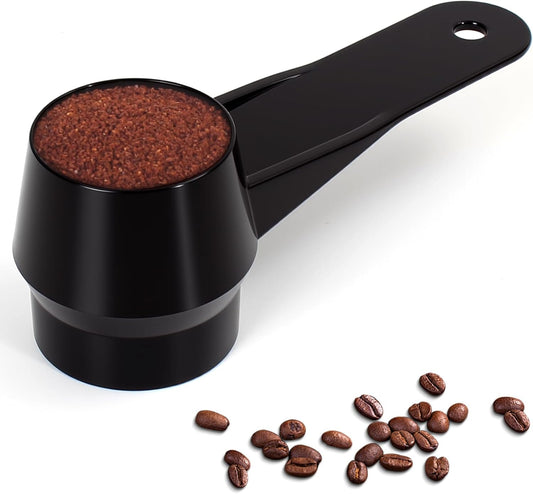 Coffee Scoop for Reusable K Cup Refillable Coffee Pods, 2 Tablespoon Capacity, Scoop for Ground Coffee, Protein Powder, Tea(Black,1Pack)