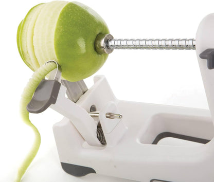 PL8 Professional Apple Machine - Ergonomic Apple Peeler with Tilted Base, Silicone Non-skid Feet for Stability, and Foldable Stainless Steel Stand for Easy Storage
