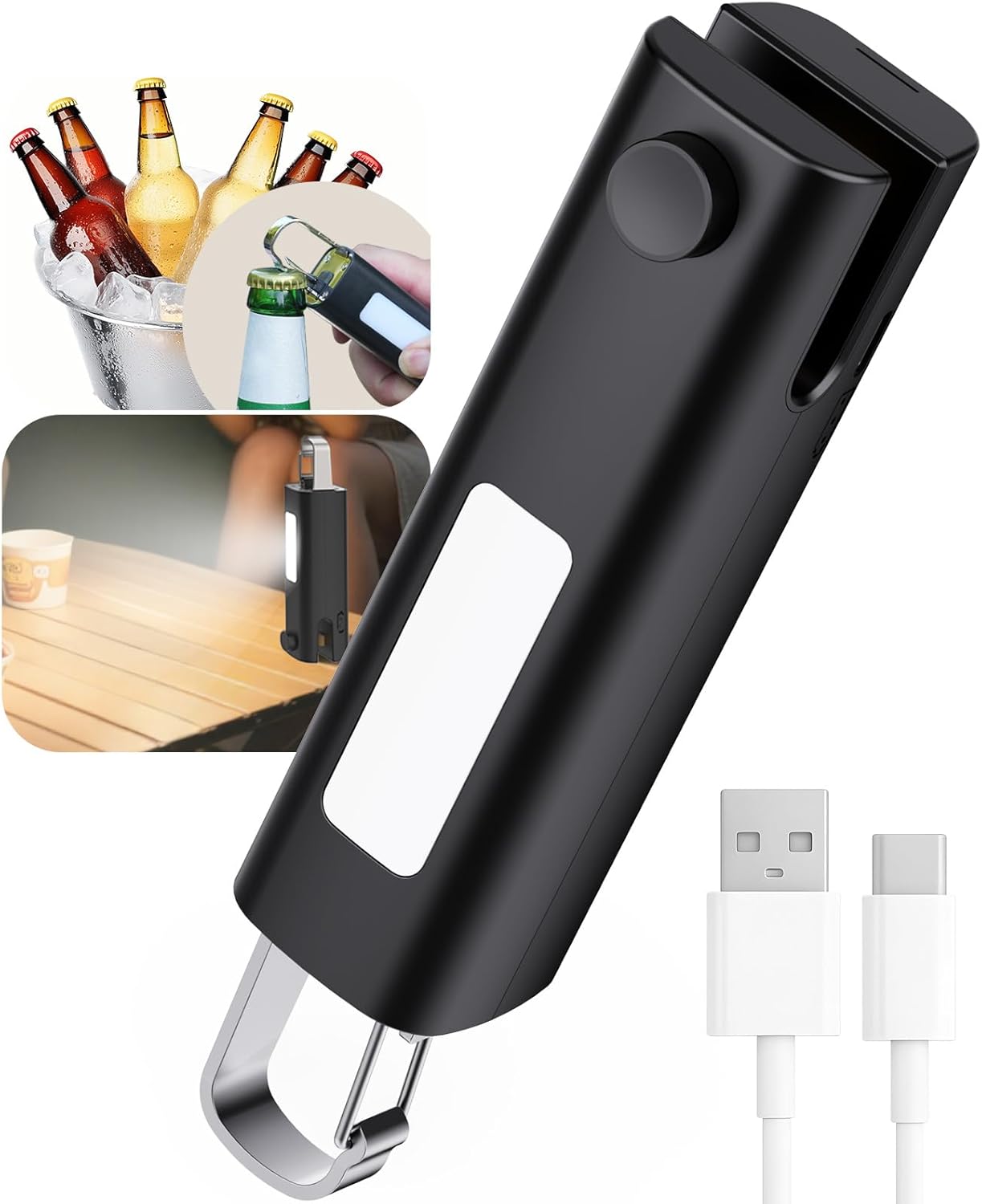 4 in 1 Mini Bag Sealer, Bag Sealer Heat Seal with Cutter, USB C Rechargeable Chip Bag Sealer Heat Seal, Portable Bag Resealer for Plastic Bags Snacks & Food Storage, Pure White