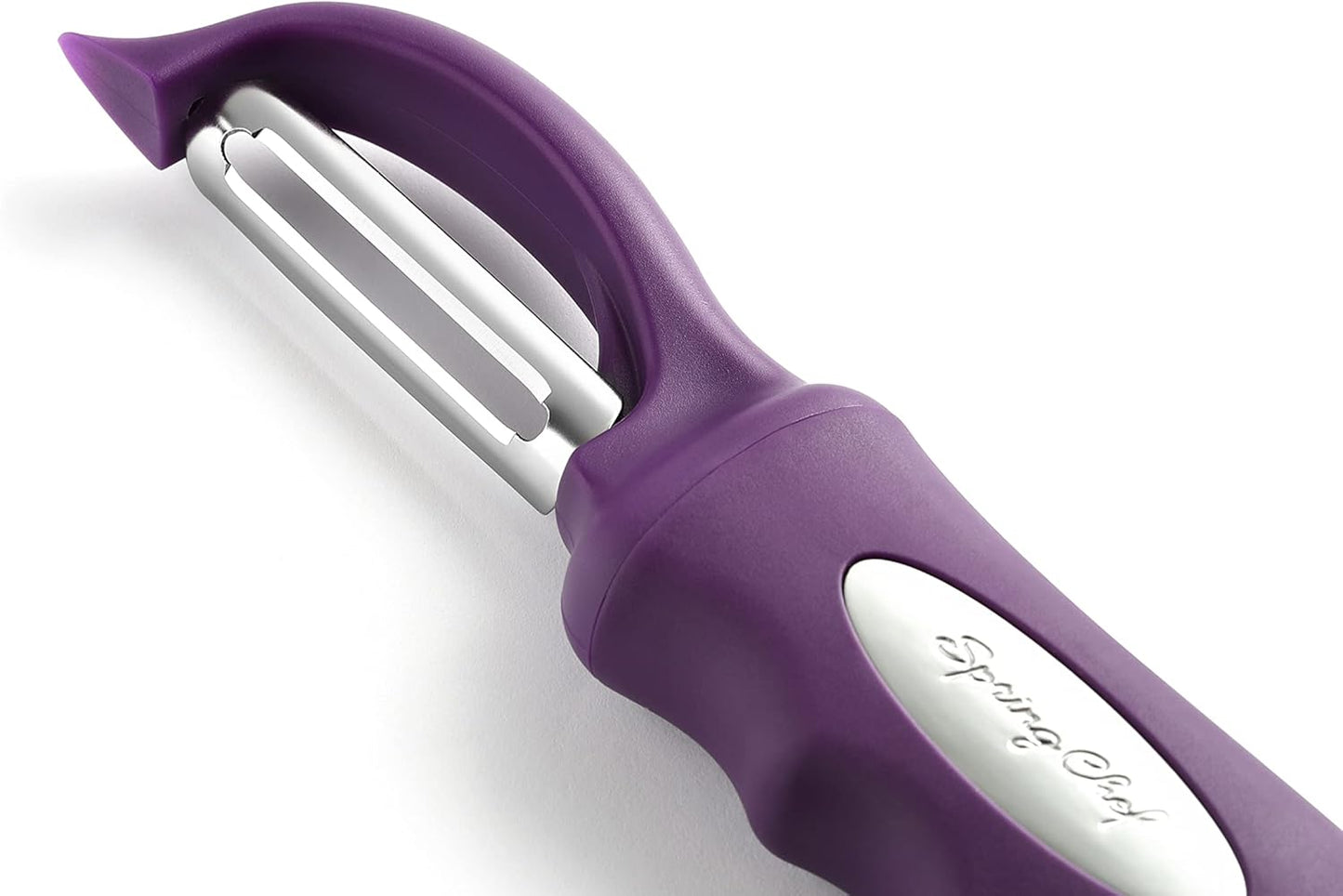 Spring Chef Premium Swivel Vegetable Peeler, Soft Grip Handle and Ultra Sharp Stainless Steel Blades - Perfect Kitchen Peeler For Veggie, Fruit, Potato, Carrot, Apple - Pink Lemonade