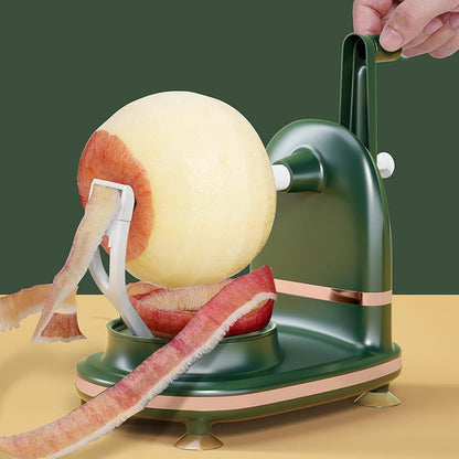 Topyond Apple Peeler Slicer Corer, Multi-Function Fruit Peeler with Stainless Steel Blades, Vegetable Peeler for Apples, Potatoes, Pears, Easy to Use Kitchen Tool