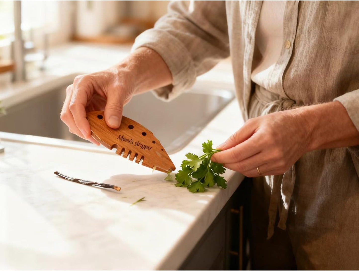 Personalized Herb Stripper Customizable Name Engraving Tool Christmas Gift For Mom Chef Gifts Or Home Cooks