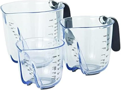 KitchenAid KQ298OSOBA Gourmet Set of 3 Measuring Jugs, Onyx