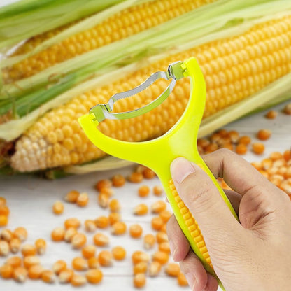 2024 New Corn Peeler, Upgrade Planer Corn Peeler Corn Thresher Corn Stripper, Stainless Steel Quick Corn Kernel Cutter Tool Corn Thresher with Ergonomic Handle (Green#1PC)