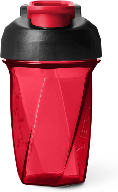 YETI Yonder Helimix Vortex Blender Shaker Bottle Holds up to 20oz | No Blending Ball or Whisk | USA Made | Portable Pre Workout Whey Protein Drink Shaker Cup | Dishwasher Safe, Clear
