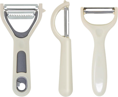 Swivel Vegetable Peeler with Built-in Eye Remover – Stainless Steel Blade with Comfortable Handle, Fruit and Vegetable Slicer, Potato and Carrot Cutter – Kitchen Tools & Accessories – Blue