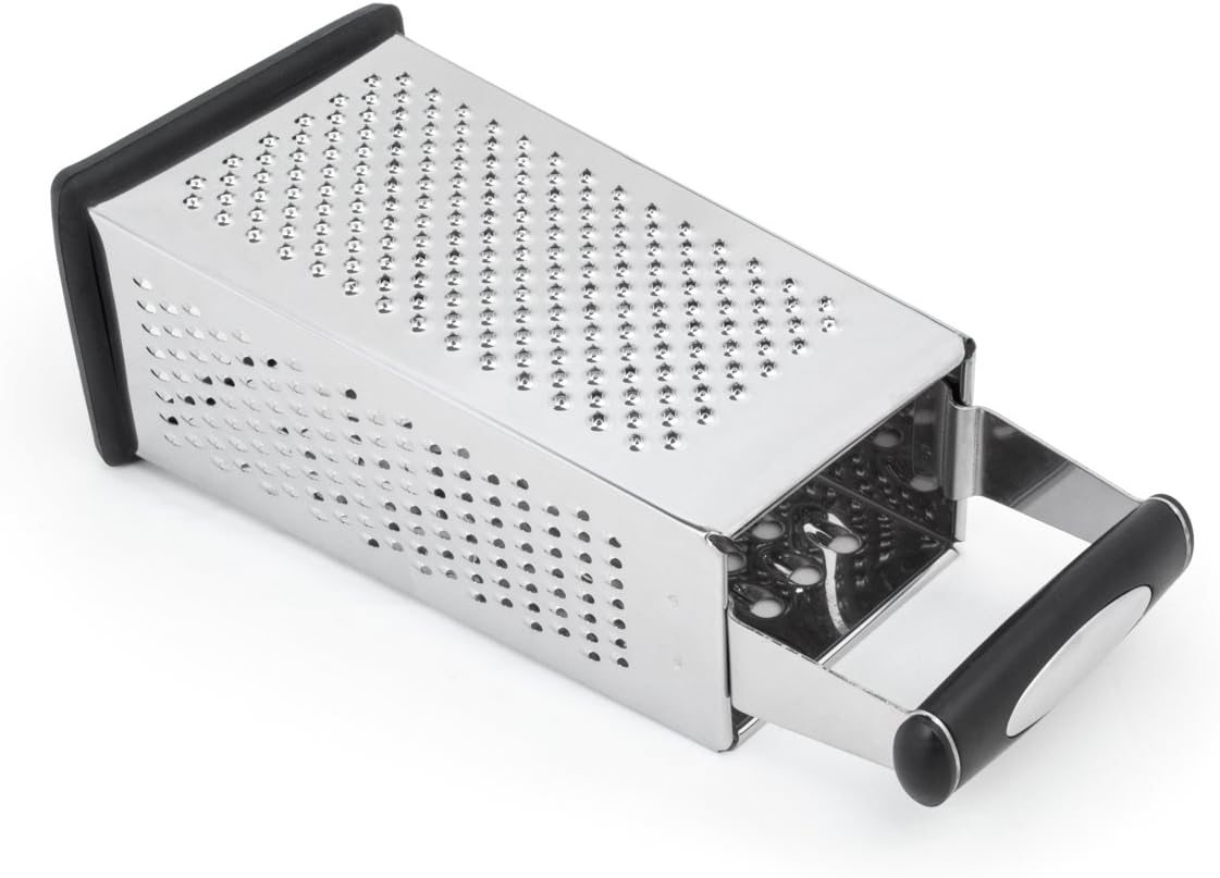 Fox Run 4-Sided Grater, Stainless Steel, 8-Inch
