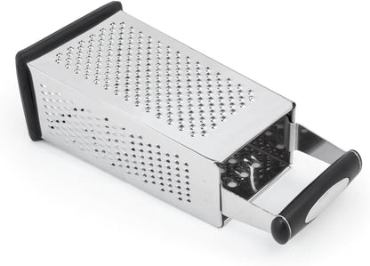 Fox Run 4-Sided Grater, Stainless Steel, 8-Inch