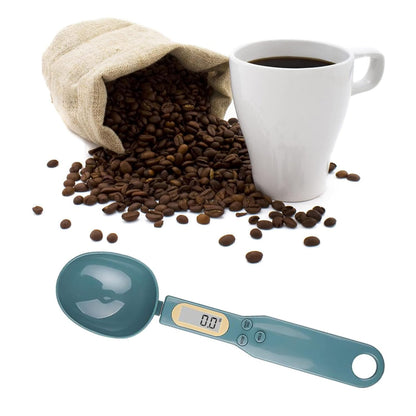 Spoon Digital Measuring Scale 500g 0.1g LCD, Dark Green