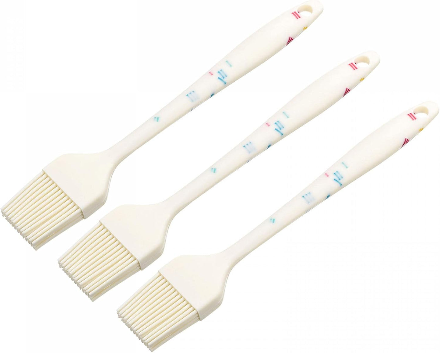 uxcell Basting Pastry Brush, 8" Silicone Flexible Brushes for Baking, Cooking, Grilling, White