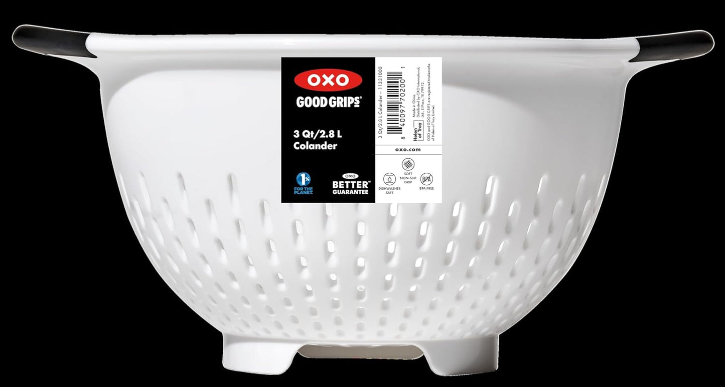 OXO Good Grips 3 QT Plastic Colander