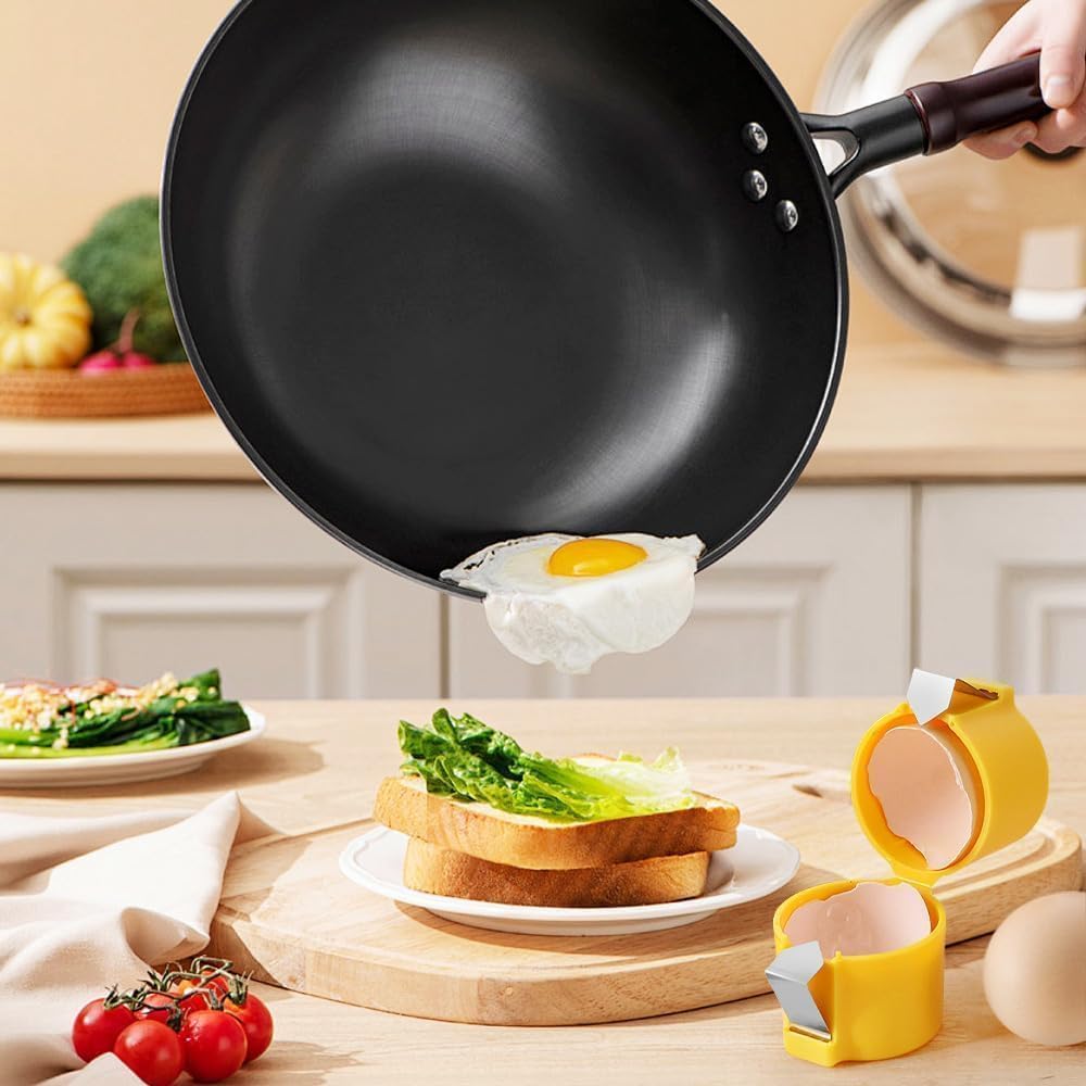 3 PCS Egg Shell Opener, Egg Separator for Raw Eggs, Handheld Eggs Breaker, Multifunctional Egg Cutter Tool, Egg Cracker and Separator for Home Kitchen Gadgets