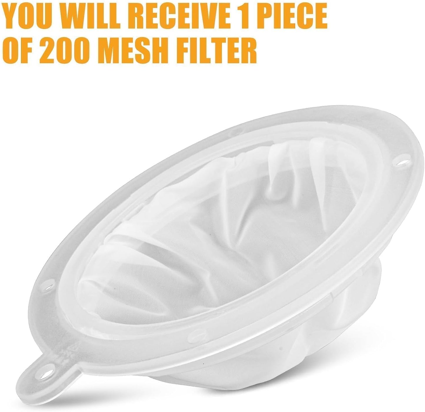 Mesh Filter - 200 Mesh Strainer 75 Micron Strainer for 5 Inch Filter Funnel Fine Filter for Cooking Oil Milk Juice Wine Cheese Whey Grease Coffee 1 Piece