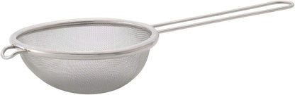 HIC Kitchen Fine Mesh Strainer With Helper Handle, 18/8 Stainless Steel, 6-Inch, For Sifting, Draining, And Straining Pasta, Vegetables, Stocks, And Sauces