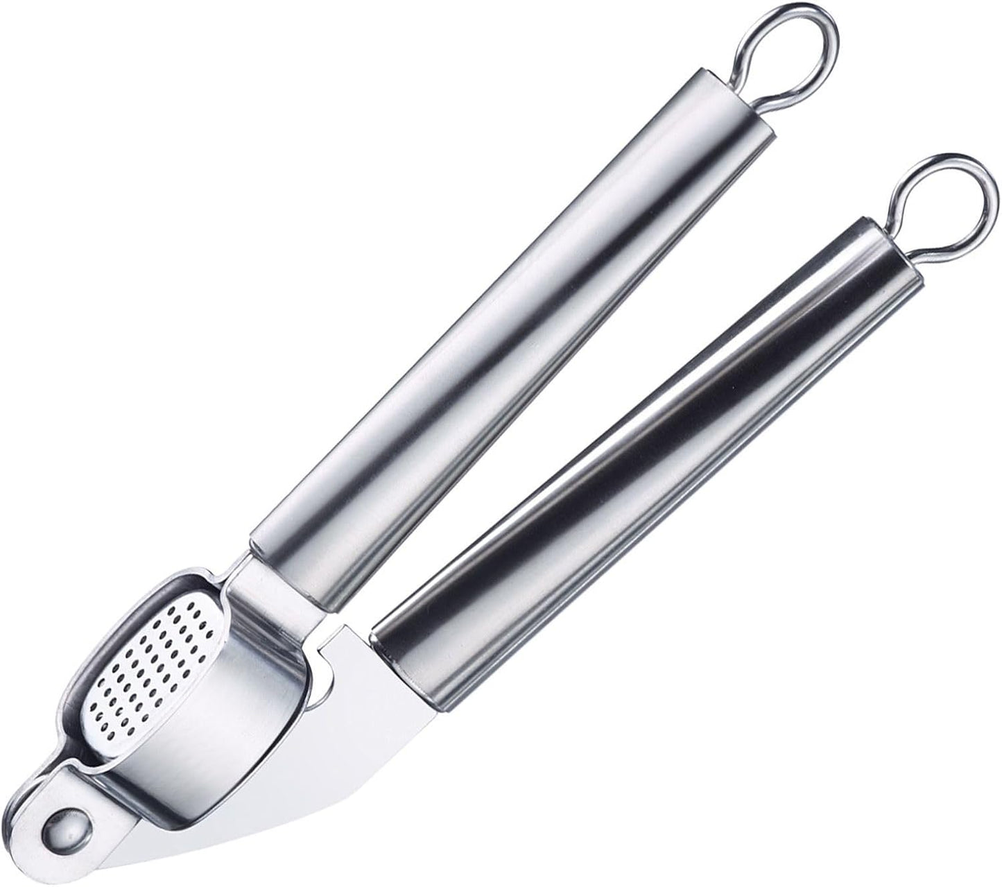 Westmark Germany Multipurpose Garlic Press with Olive Pitter, Nutcracker and Fish Scaler (Grey)