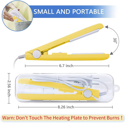 Karidge chip Bag Sealer Mini, Handheld Heat Sealer for Chip Bags and Mylar Bags, Portable Bag Resealer for Food Storage - Black