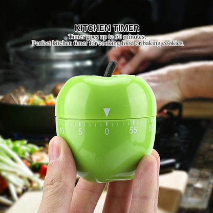 Cute Fruit Kitchen Timer, 60 Minutes Pineapple Shape Mechanical Timer Novelty 360 Degree Rotating Manual Cooking Timer