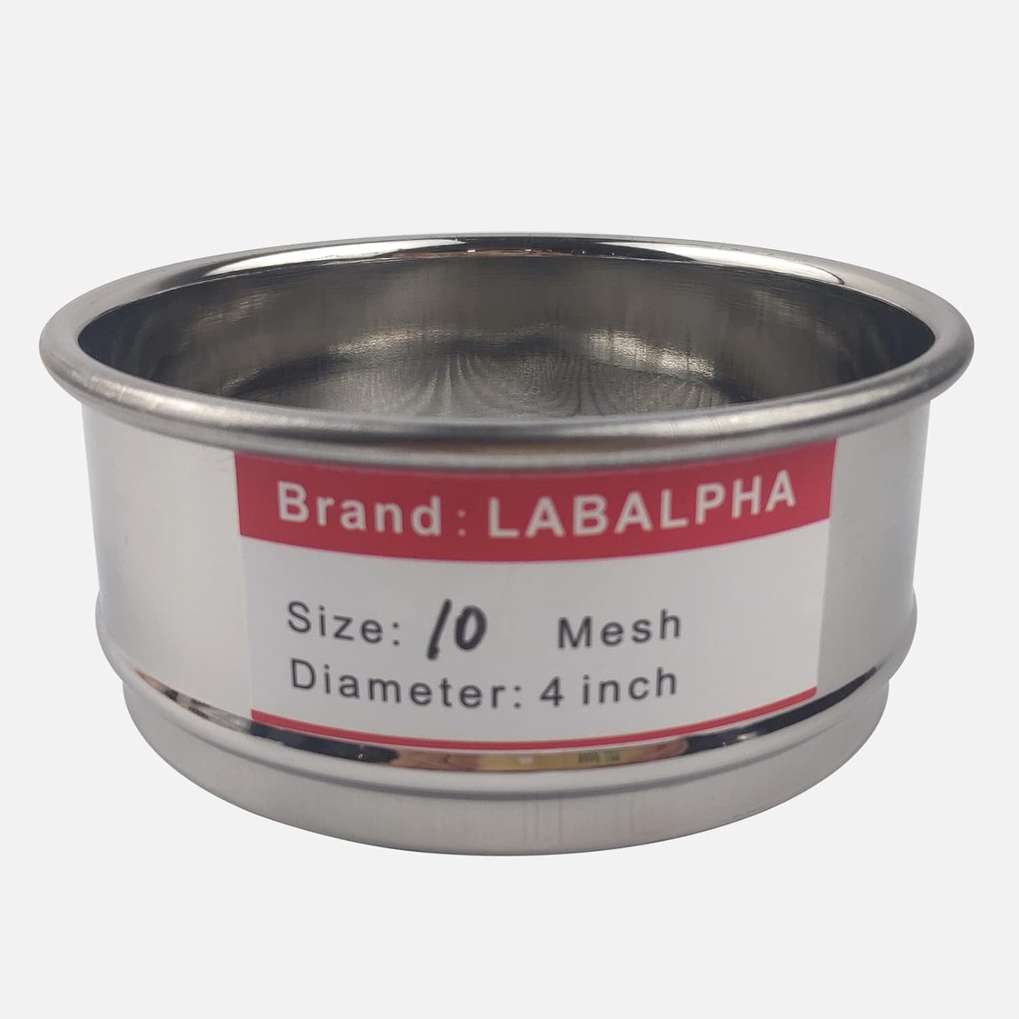 LABALPHA 70 Mesh Lab Sieves, Test Sieve #70 Mesh, 4'' Diameter, 304 Stainless Steel Wire Cloth (0.22mm)