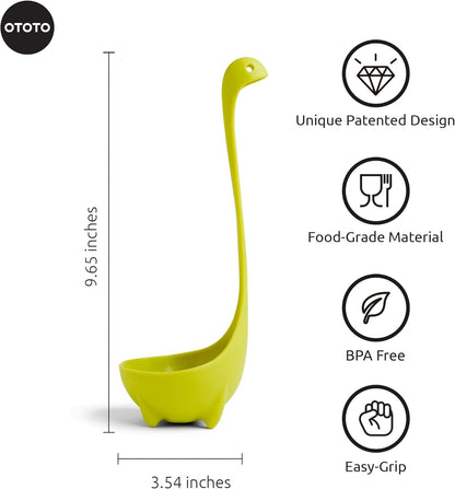OTOTO The Original Nessie Ladle - Soup Ladle, Cute Gifts, Funny Kitchen Gadgets, Loch Ness design, Cooking Gifts for Mom - Cute and Practical Kitchen Utensils - Unique Gifts for Women