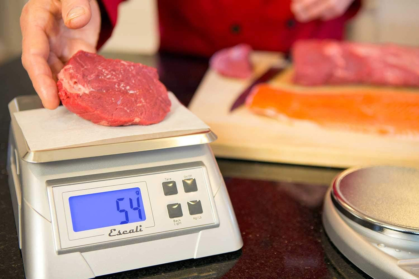 Escali Alimento 136DK Digital Kitchen Scale, Elite Food Measuring to The Gram with Removable Stainless Steel Platform and LCD Display, Baking and Cooking Made Simple