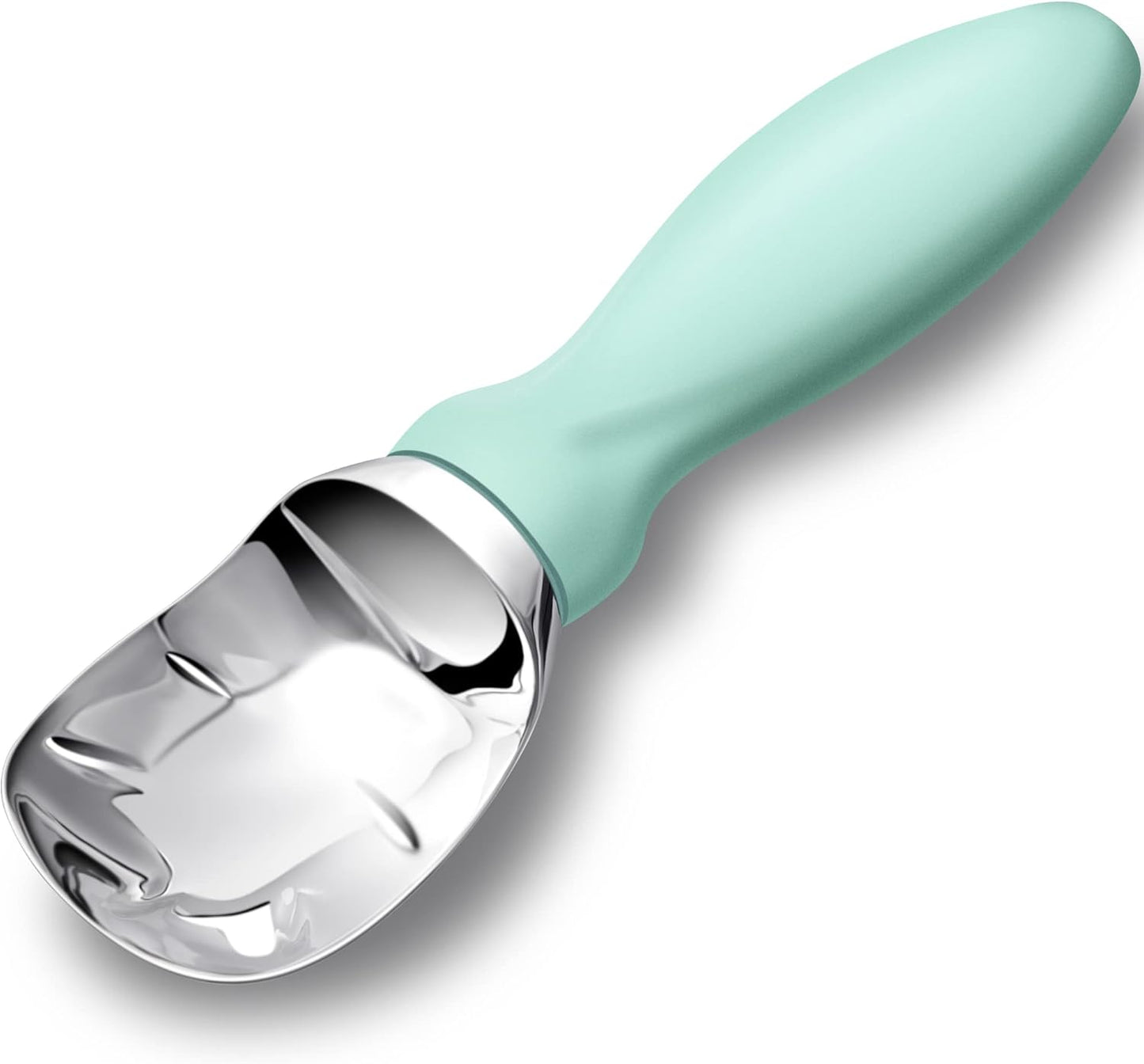 Rainspire Ice Cream Scoop Stainless Steel with Comfortable Handle, Ice Cream Scooper Heavy Duty, Ice Cream Spade Great for Spooning Frozen Hard Gelato and Sorbet, Cookie Dough, Melon, Purple