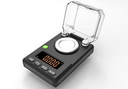 Milligram Scale 100g x 0.001g, MG Powder Scale with Selectable Auto Off, Built-in Bubble Level, 20g Calibration Weight Included, USB/Battery
