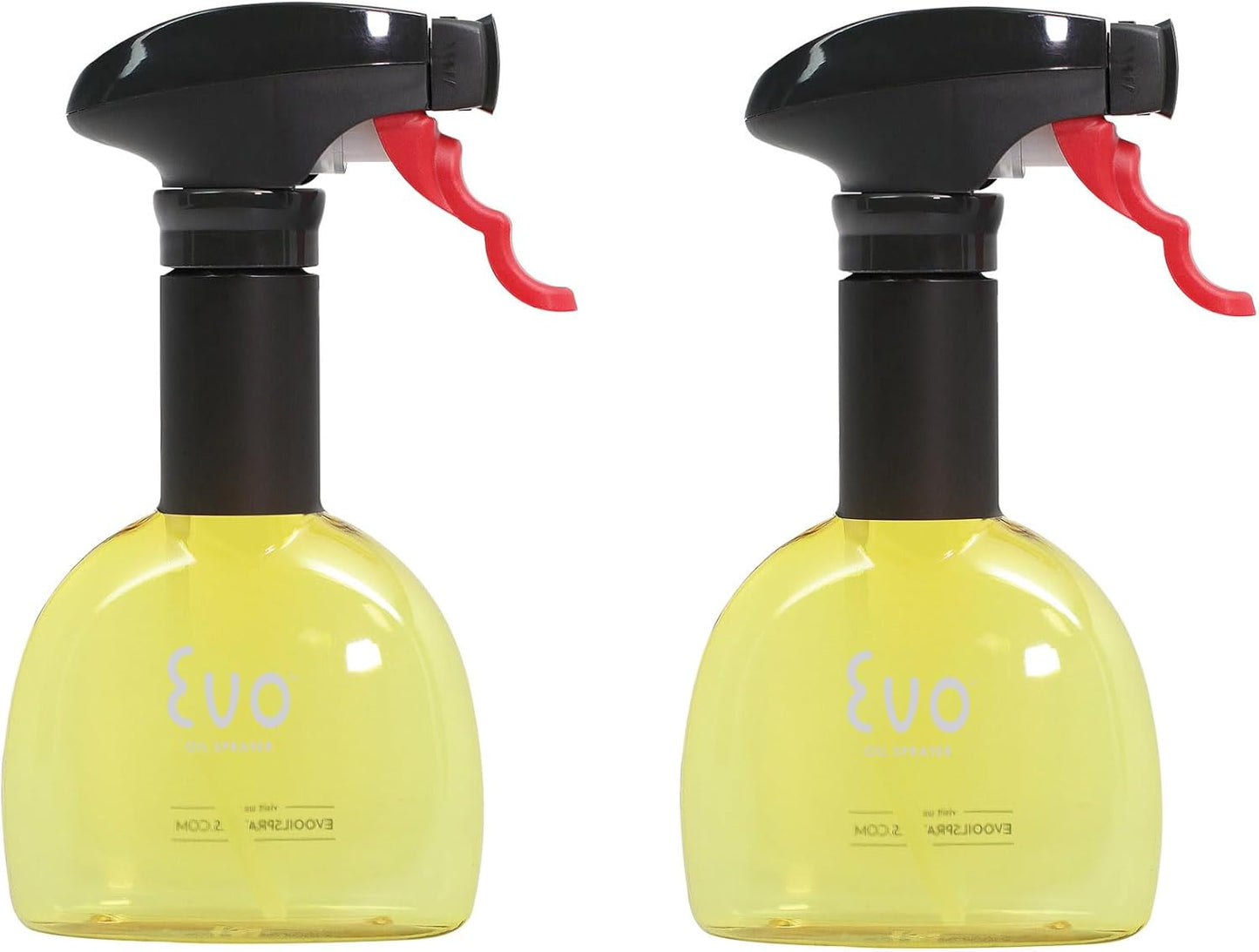 Evo Oil Sprayer Minis, Non-Aerosol for Olive, Cooking Oils, and Vinegars, 8-Ounce Capacity, 1 Each Yellow and Green