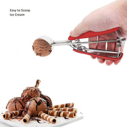 Cookie Scoop, Ice Cream Scoop, 1Tbsp/15 ml/0.5oz Cookie Scoops for Baking, 18/8 Stainless Steel Cookie Scooper for Baking, Ice Cream Scooper with Trigger Release, Cookie Dough Scoop with Non-slip Grip