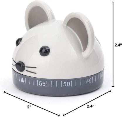 Kikkerland Ladybug Kitchen Timer, Red (KT21-A), 5.7 x 5.7 x 4.4 cm