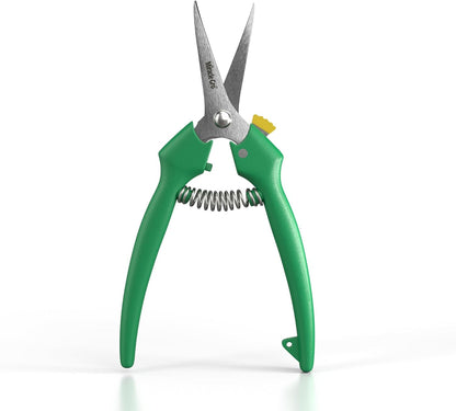 Miracle-Gro 8 in. All-Purpose Steel Garden Utility Shears with Serrated Blades – Comfort Grip Yard and Garden Scissors for Pruning Plants, Flowers, and Herbs