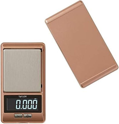 Taylor High-Precision Digital Portioning Scale with Cover, 16OZ/500G, Black