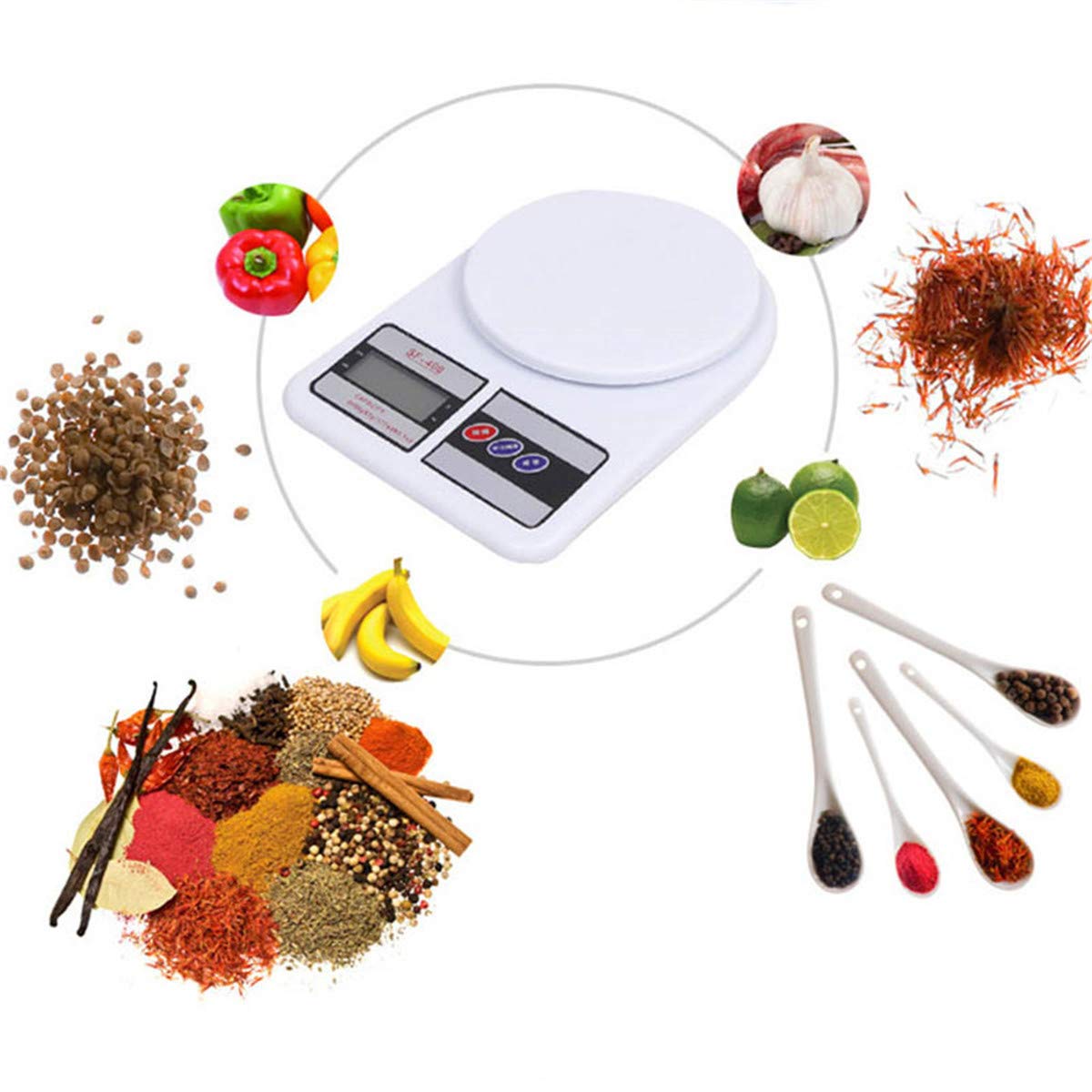 TXY Digital Kitchen 1g/10kg Food Scale Multifunction Weight Scale Electronic Baking & Cooking Scale with LCD Display