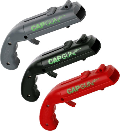 Beer Bottle Opener Gag Gifts Cap Gun Bottle Opener Fun Practical Tool For Beer Enthusiasts Suitable For Camping Festivals College Gatherings Pool Parties (1, Red-Blue-Black-Grey)
