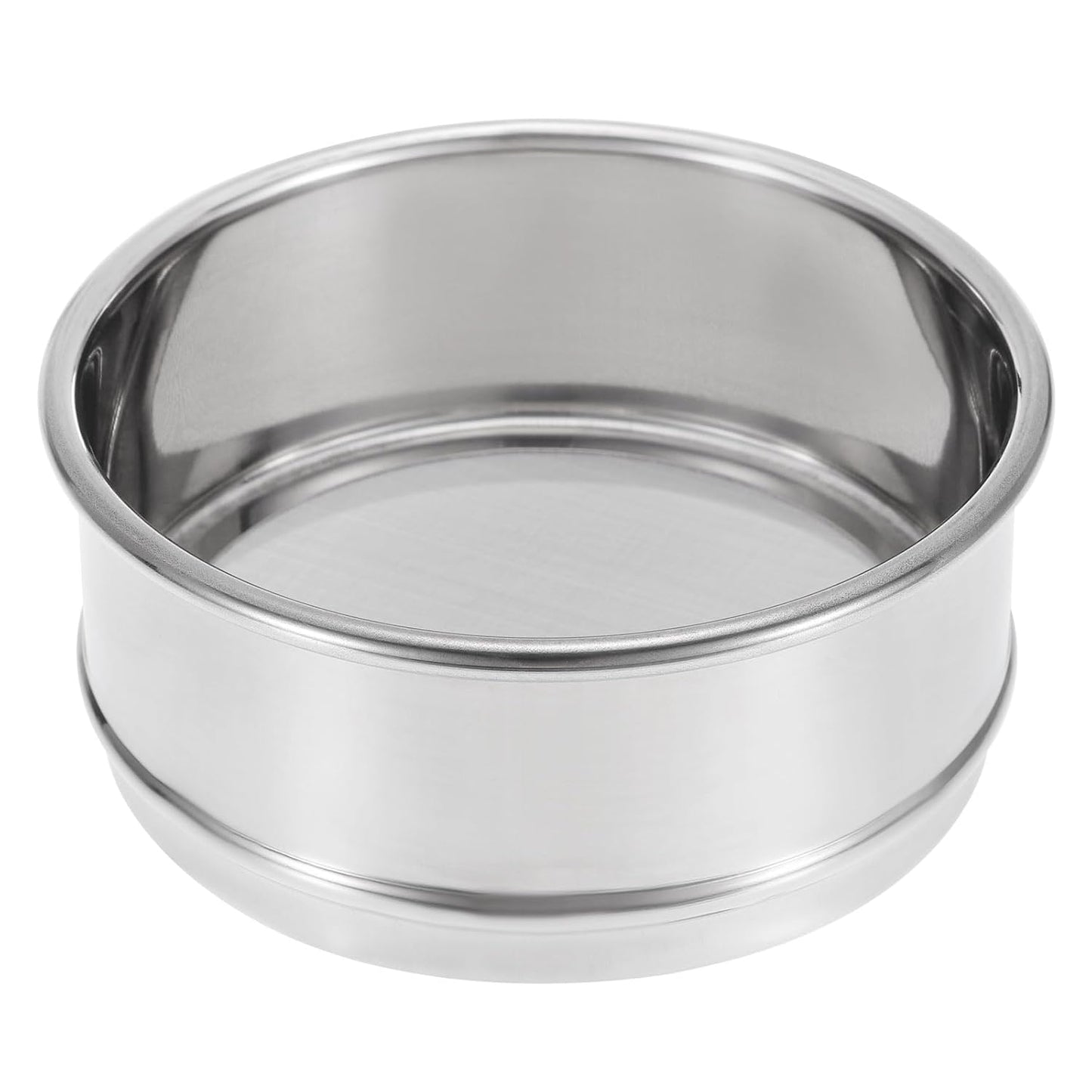 PATIKIL 150 Mesh Lab Sieve, 4" Diameter Test Sieve 304 Stainless Steel Wire Cloth (0.1mm) for Industrial Laboratory