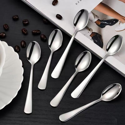 Wesdxc56 Demitasse Espresso Spoons, Mini Coffee Spoon, 4.7 Inches Stainless Steel Small Spoons for Dessert, Set of 6