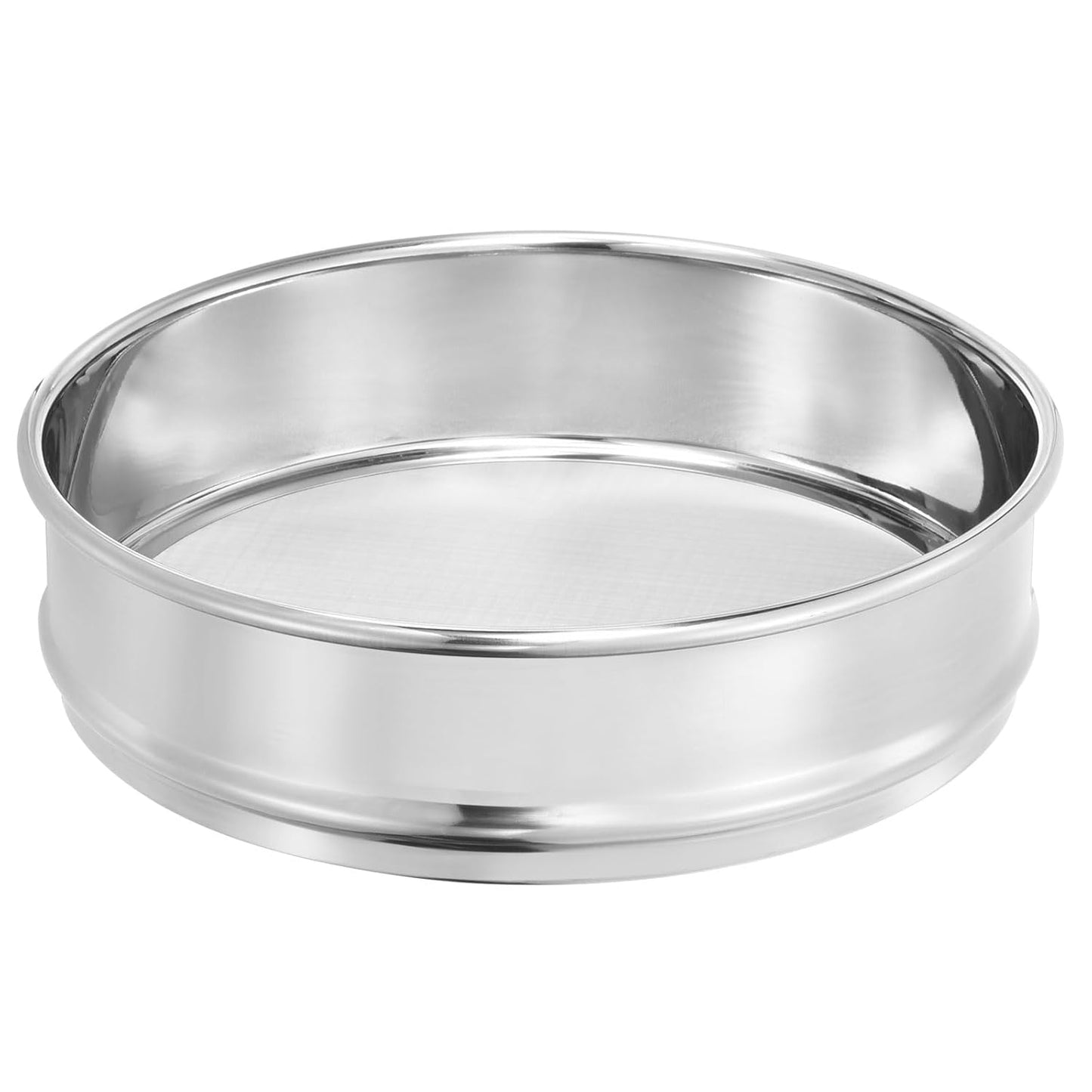 PATIKIL 40 Mesh Lab Sieve, 8" Diameter Test Sieve 304 Stainless Steel Wire Cloth (0.45mm) for Industrial Laboratory - Colors B