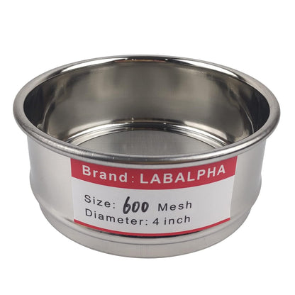 LABALPHA 70 Mesh Lab Sieves, Test Sieve #70 Mesh, 4'' Diameter, 304 Stainless Steel Wire Cloth (0.22mm)