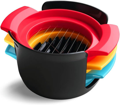 Egg Slicer Cutter Multi-functional Hard Boiled Egg Wedger (2 in 1)