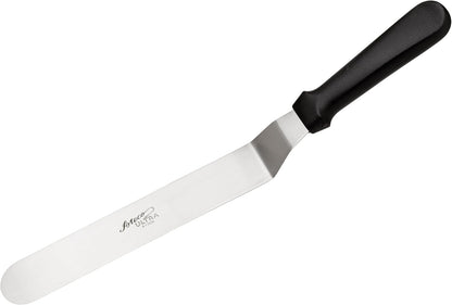 Ateco Ultra Offset Spatula with 4.25" x 0.75" Stainless Steel Blade, 4½", Silver