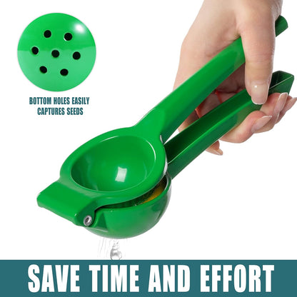 Y-ME Manual Juicer Citrus Lemon Squeezer, Fruit Juicer Lime Press Metal, Professional Hand Juicer Kitchen Tool(Yellow）