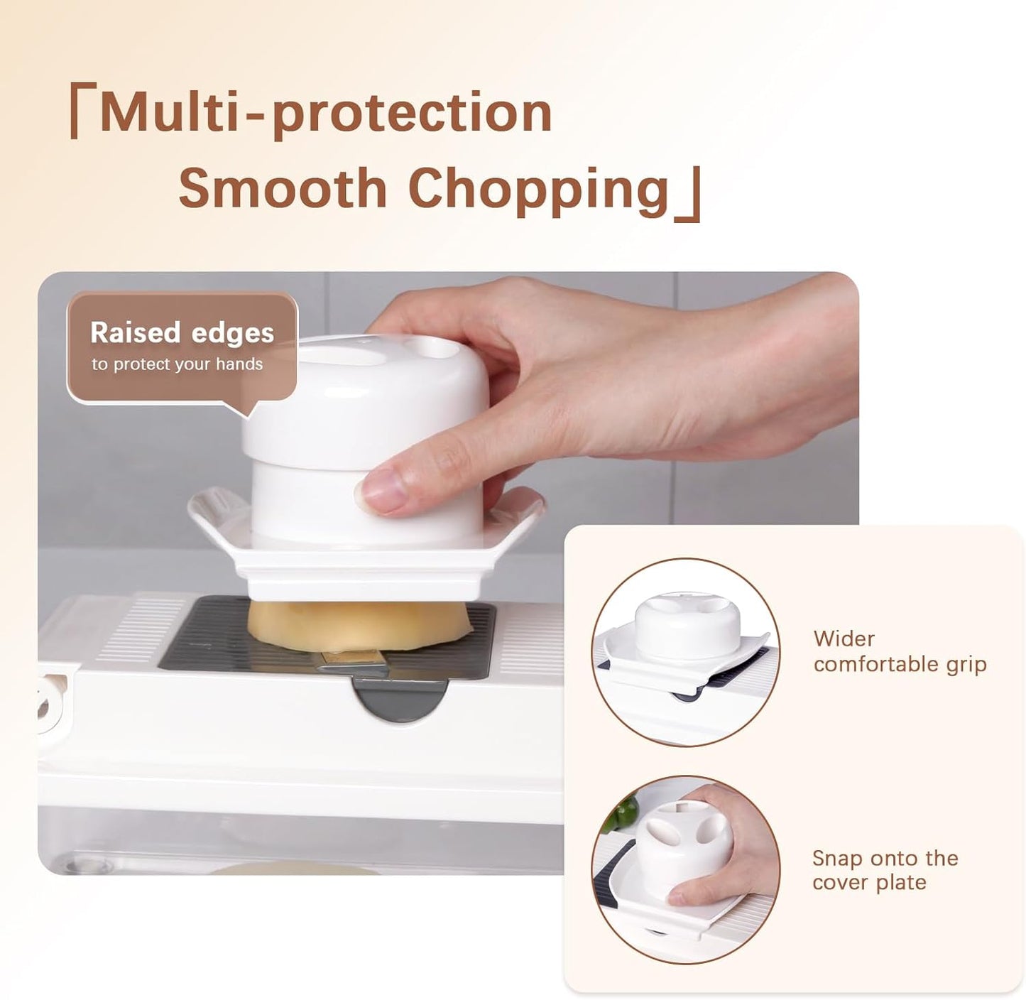LHS Professional Multifunctional Vegetable Chopper Pro Food Chopper with Food Storage Containers, Mandoline Slicer Onion Dicer Fruit Cutter, Kitchen Gadgets and Home Essentials(7 in 1, Black)