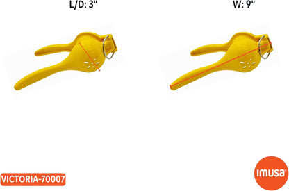 IMUSA Lemon or Lime Manual Squeezer, Citrus Juicer for Max Extraction, Green