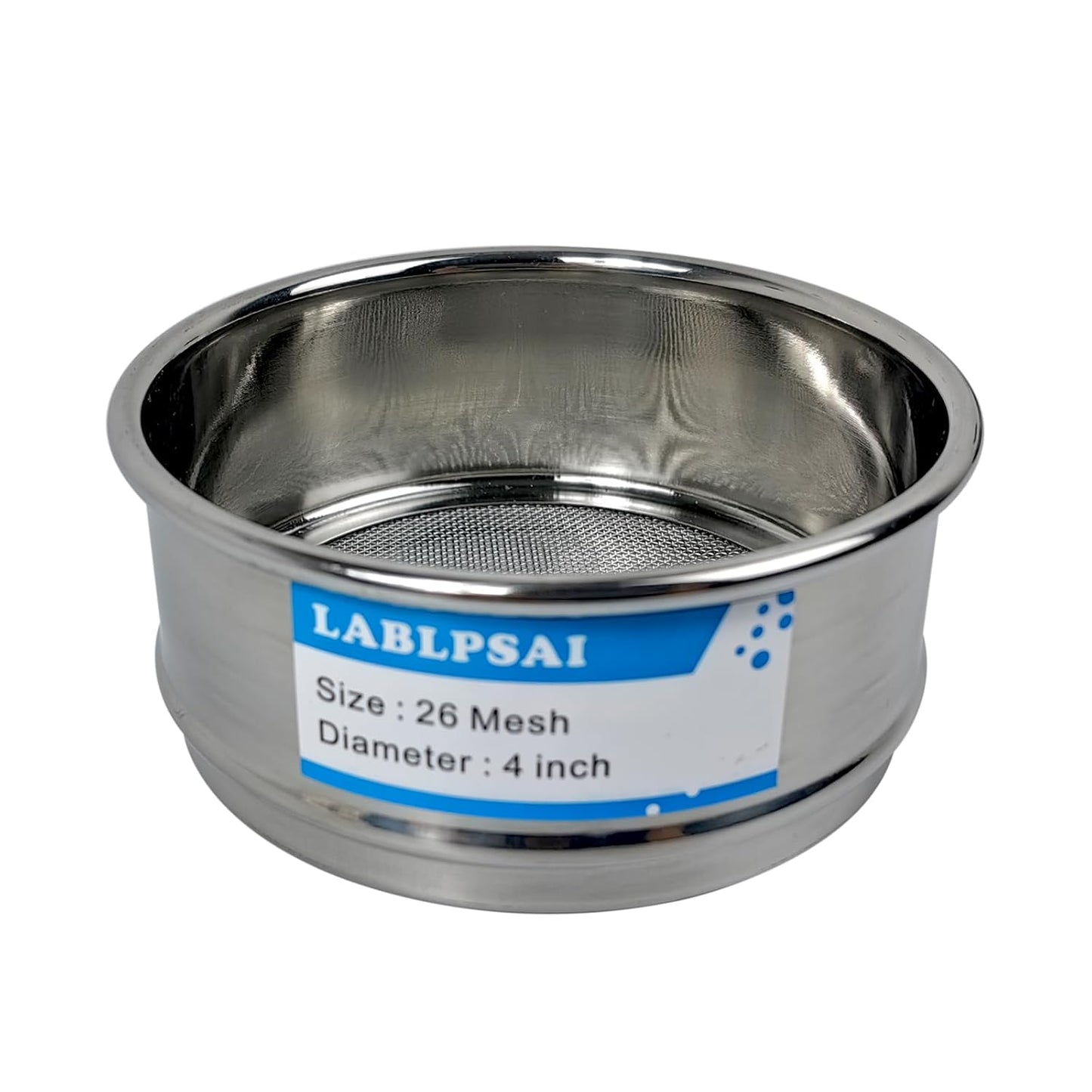 325 Mesh Lab Sieves 4" Diameter 304 Stainless Steel Wire Cloth Test Sieve for Industrial Laboratory Home